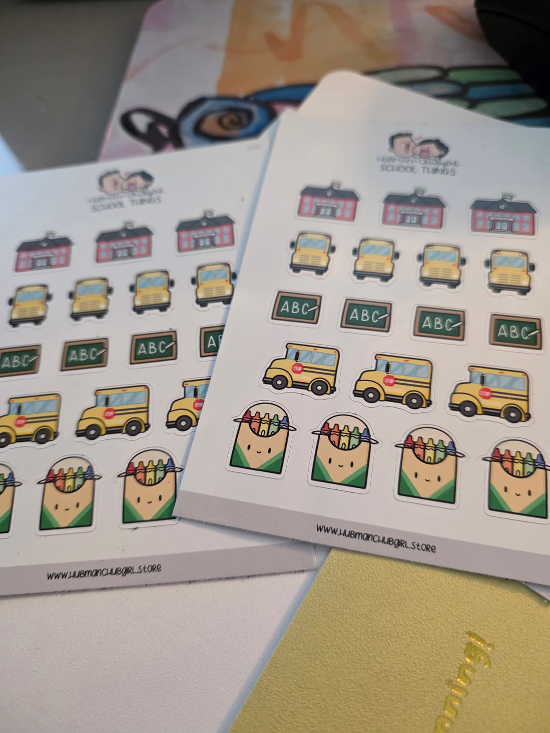 Customer photo review of School Things Planner Stickers