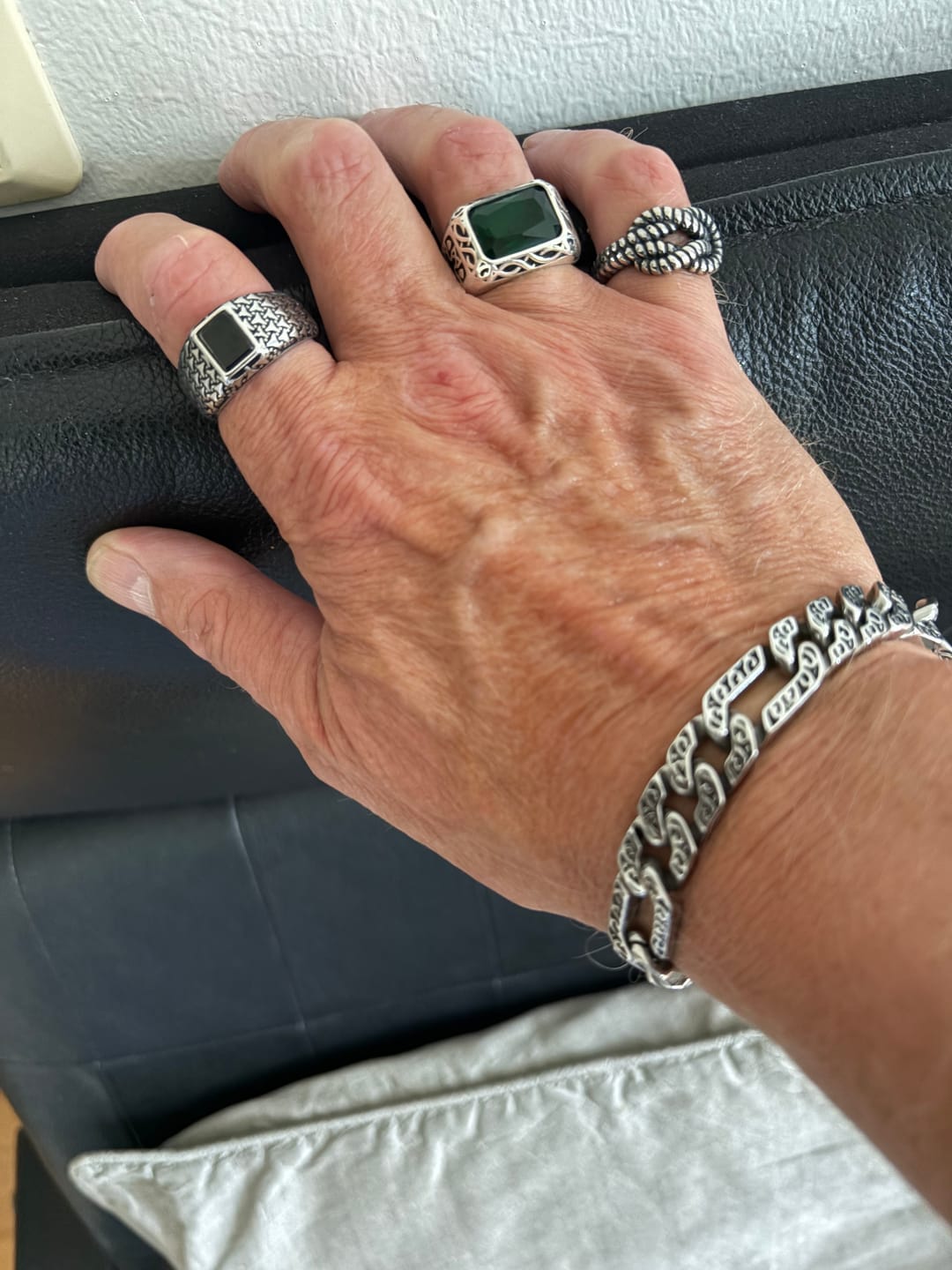 Customer photo review of GREEN GEM. - 925 STERLING SILVER