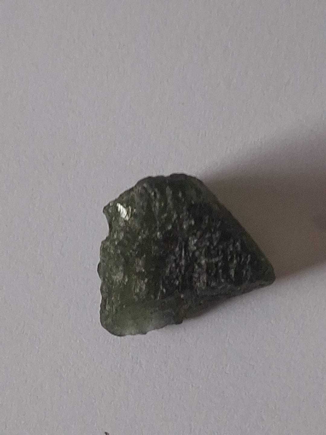 Customer photo review of Moldavite - Rough/raw pieces