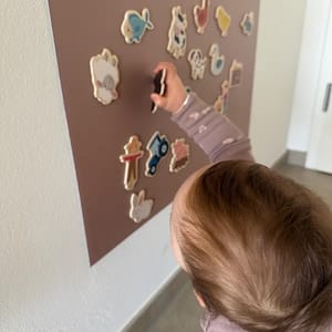 Customer photo review of Magnetwand für Kinder (90x60 cm)