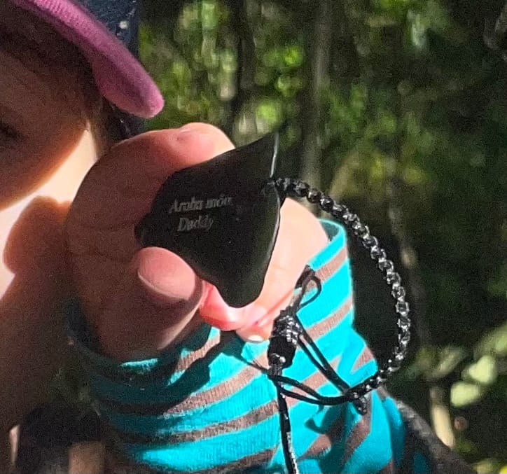 Customer photo review of Engraved Pounamu Bracelet