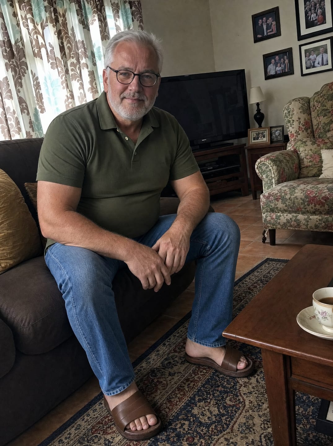Customer photo review of The Precision Jeans – Stone Blue