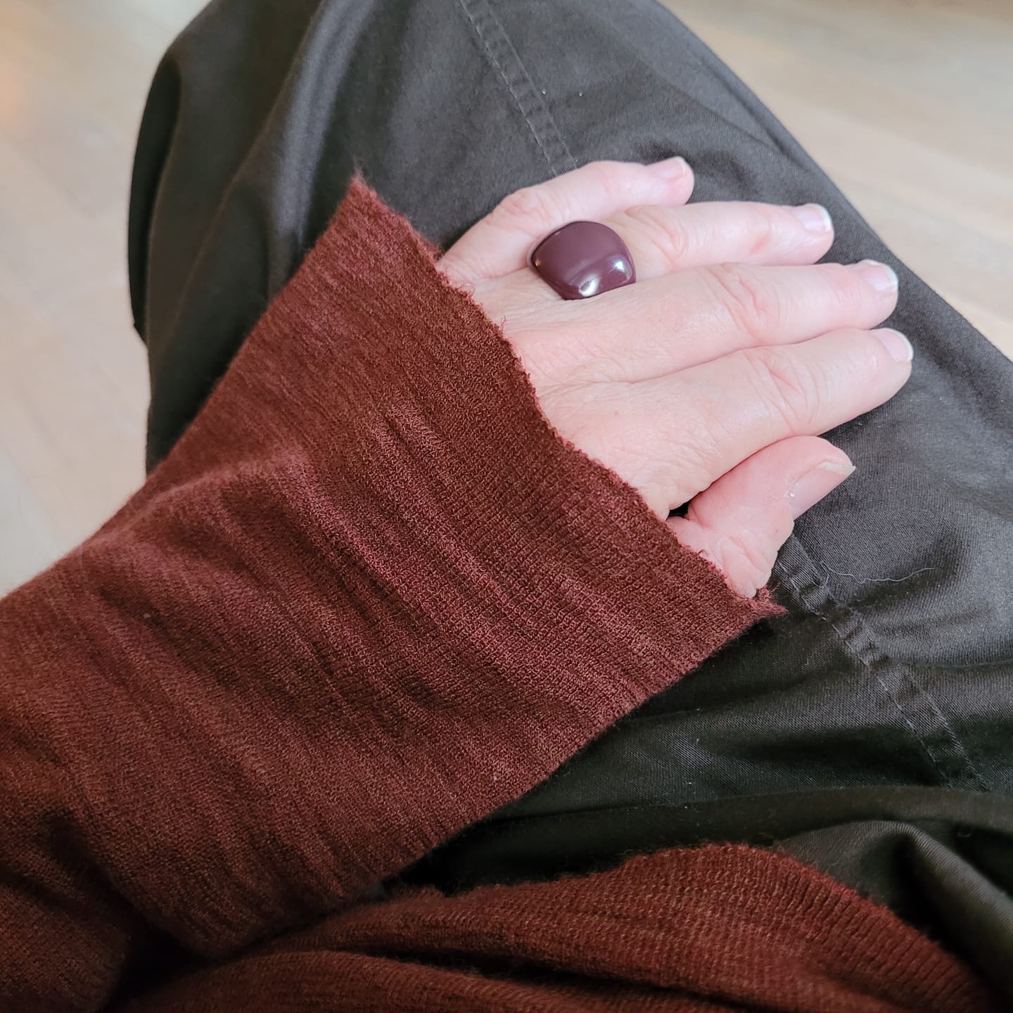 Customer photo review of Lava Drop SS Enamel Ring
