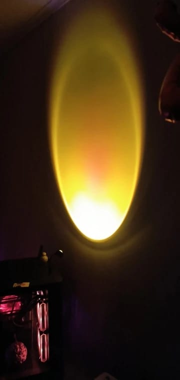 Customer photo review of Sunset Projection Lamp