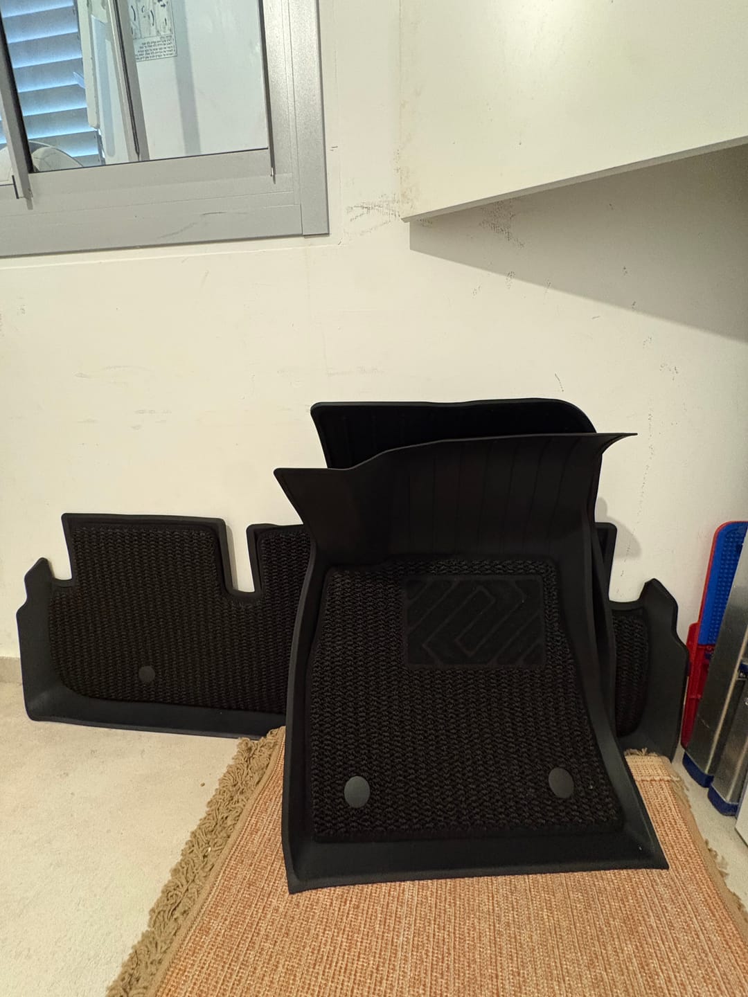 Customer photo review of Dual-Layer Eco-Friendly All-Weather Interior Floor Liners for Model 3