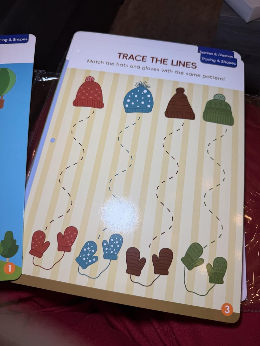 Customer photo review of Magic Grooved Writing Practice Books for Kids Ages 3-8
