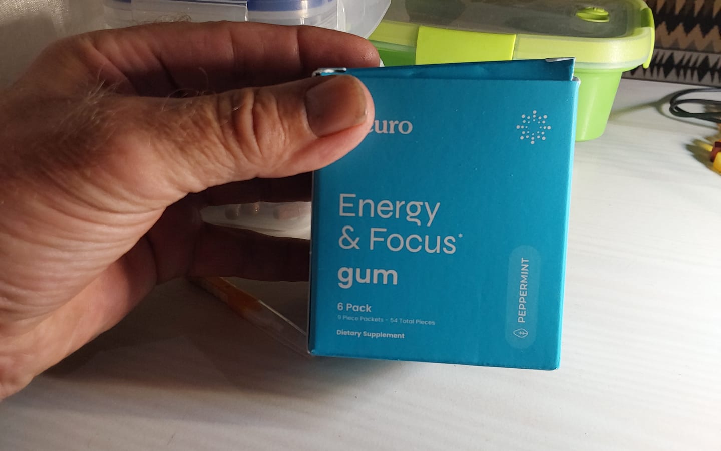 Customer photo review of Energy & Focus Gum