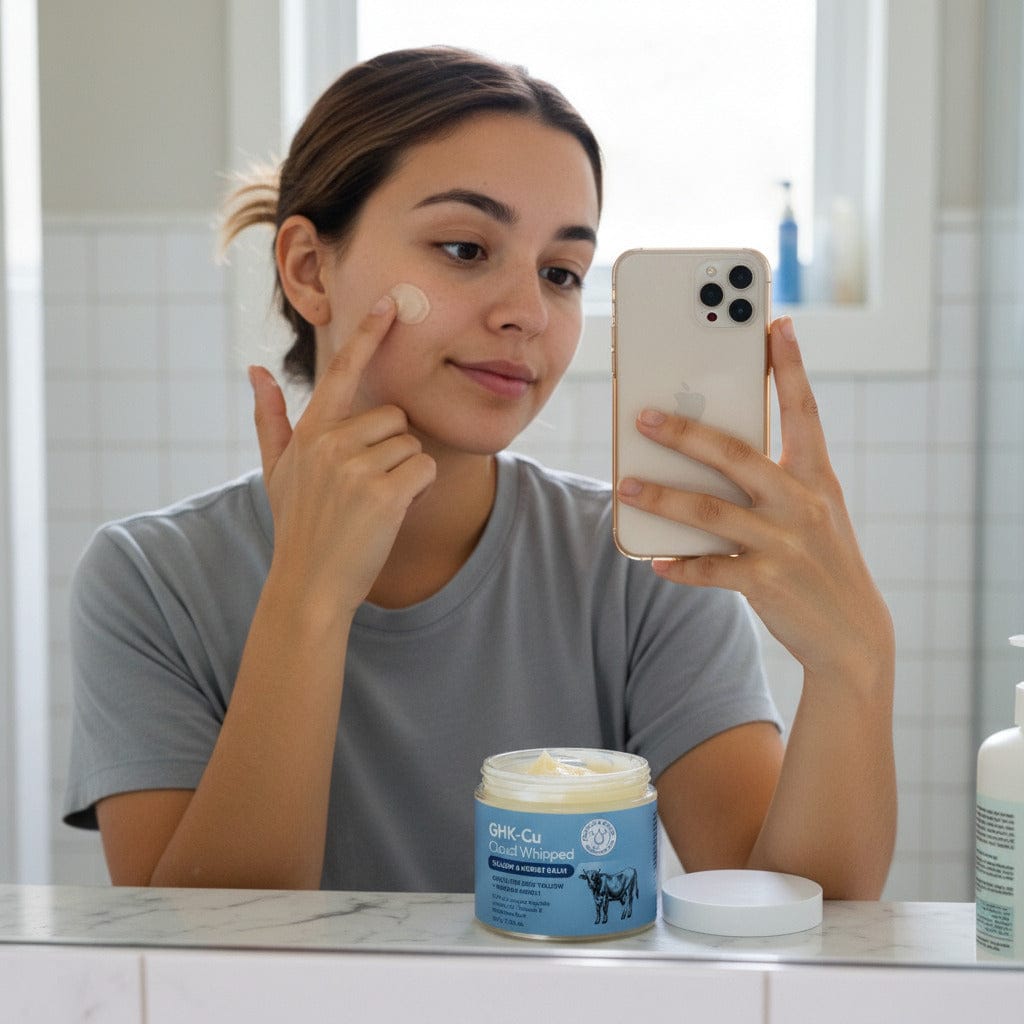Customer photo review of Balsamo Corpo Nutriente al Miele & Peptidi GHK-Cu