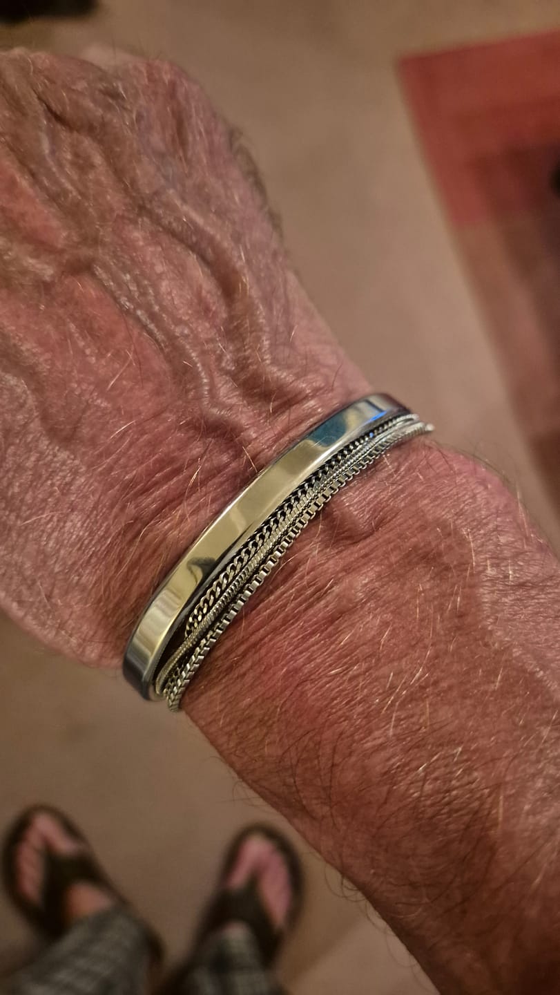 Customer photo review of Minimal Bracelet Stack