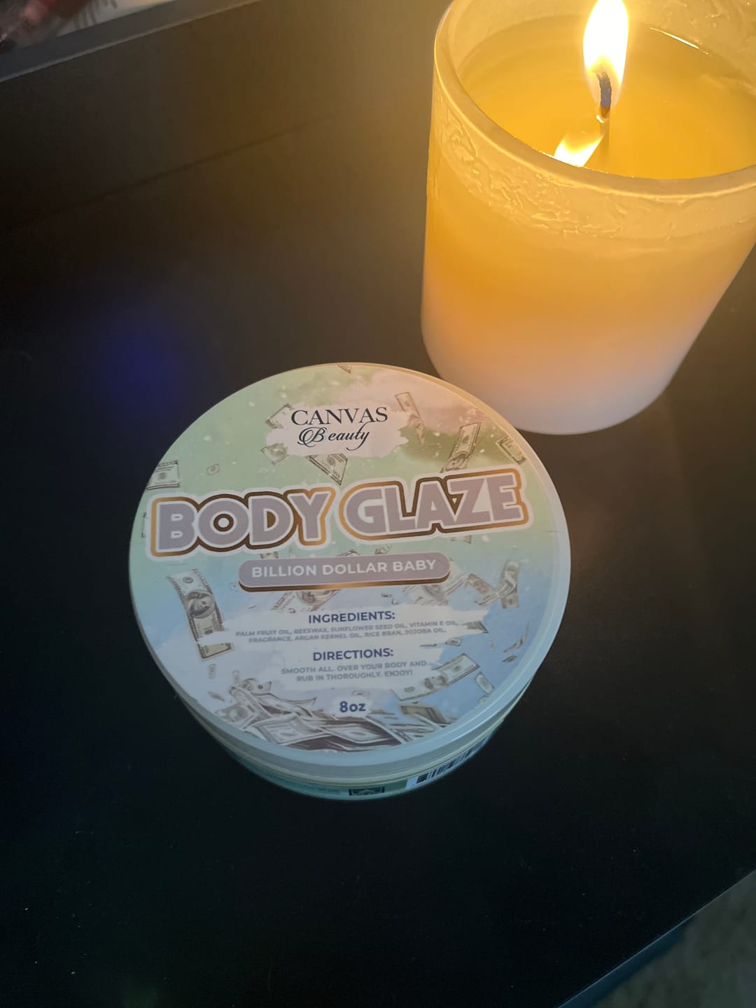 Customer photo review of BODY GLAZE: BILLION DOLLAR BABY