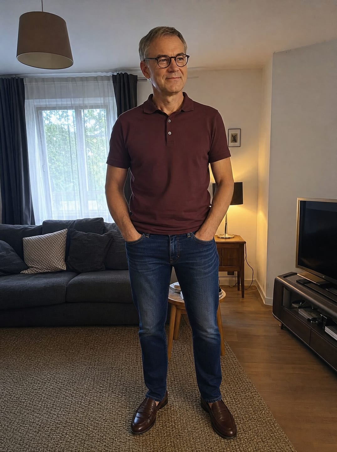 Customer photo review of The Precision Jeans – Midnight