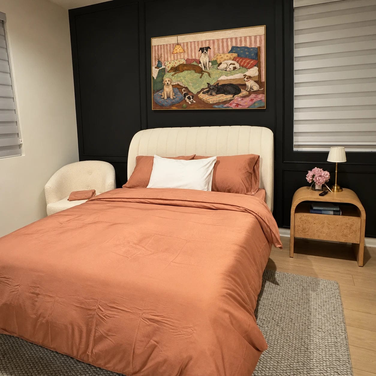 Customer photo review of Modern Folk Art｜Cozy Canine Slumber