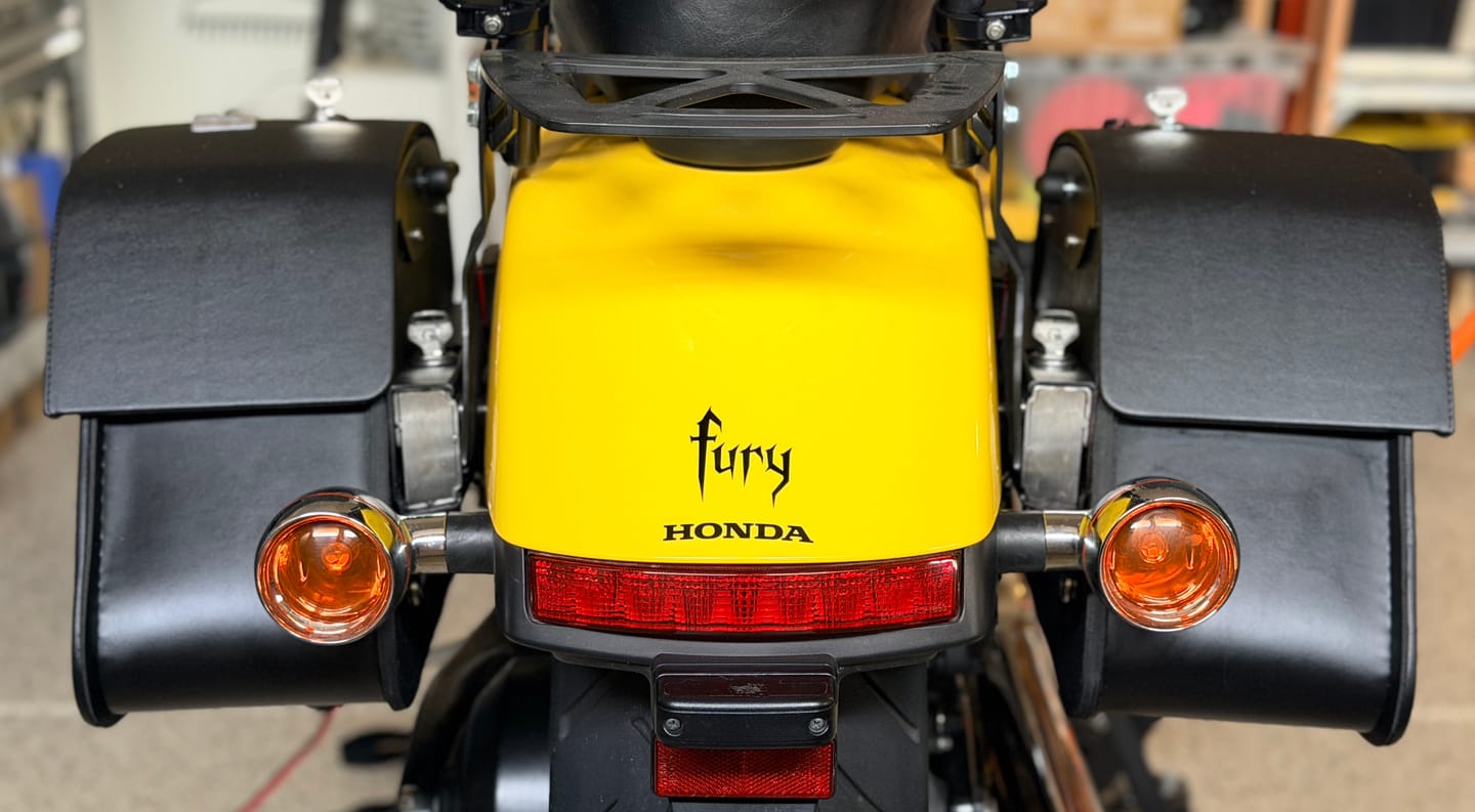 Customer photo review of Viking Saddlebags Quick Disconnect System For Honda Valkyrie
