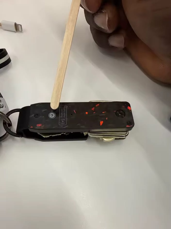 Customer photo review of Trakey – Smart Key Organizer