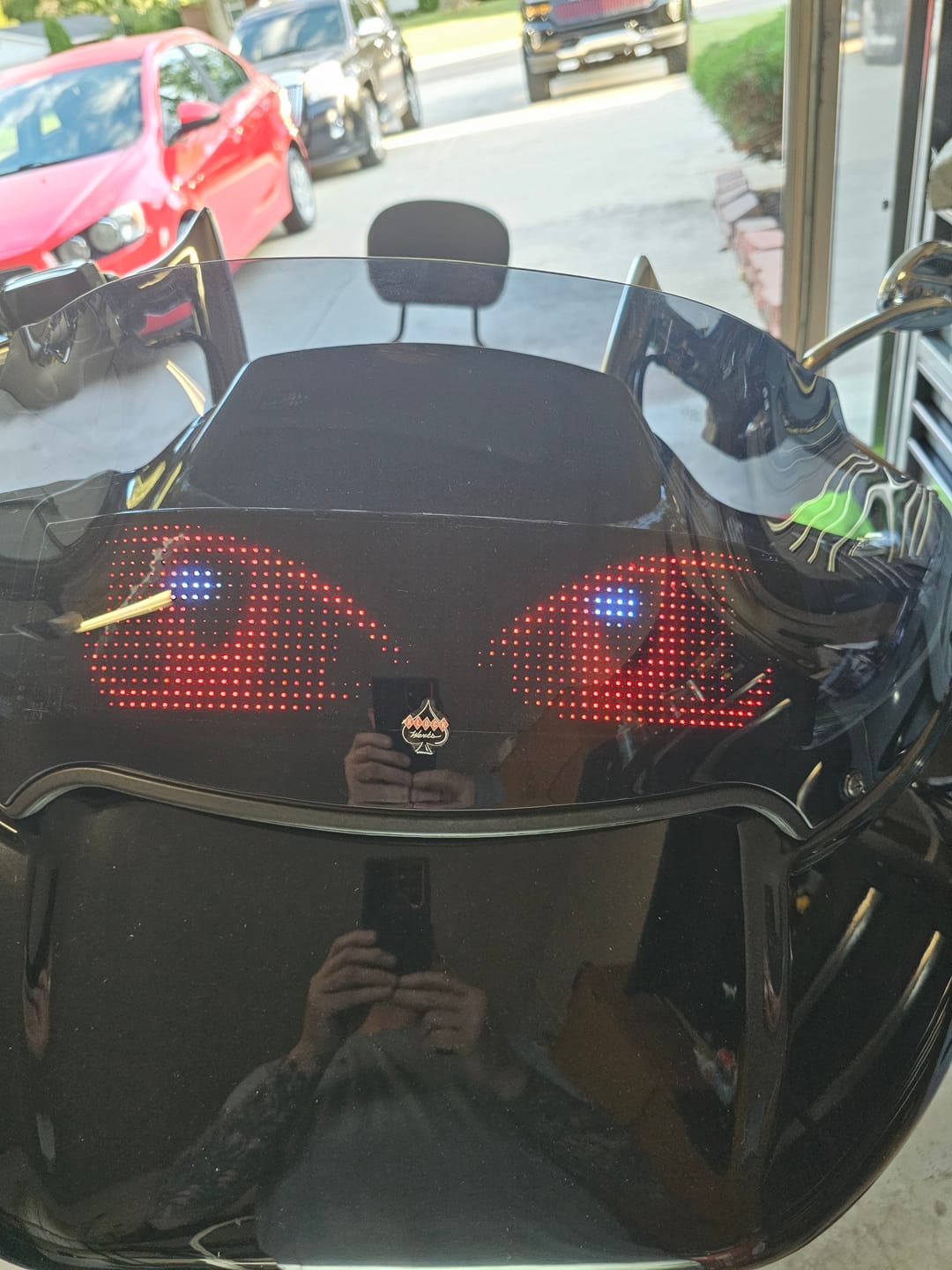 Customer photo review of Animated Moto Eyes
