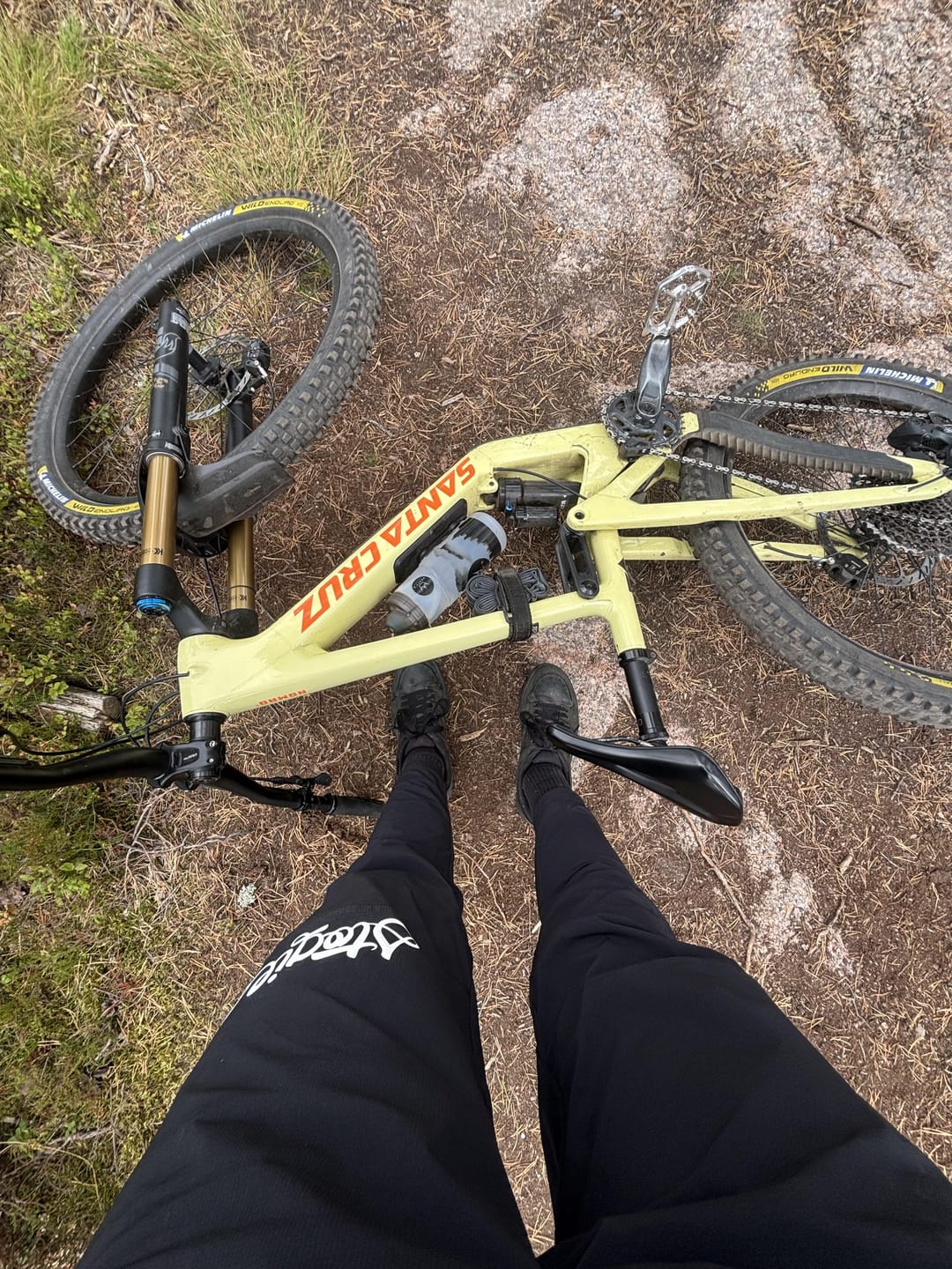 Customer photo review of Black Tech Trousers - MTB Riding Pants