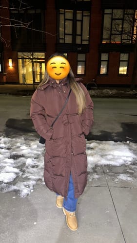 Customer photo review of Hooded Puffer