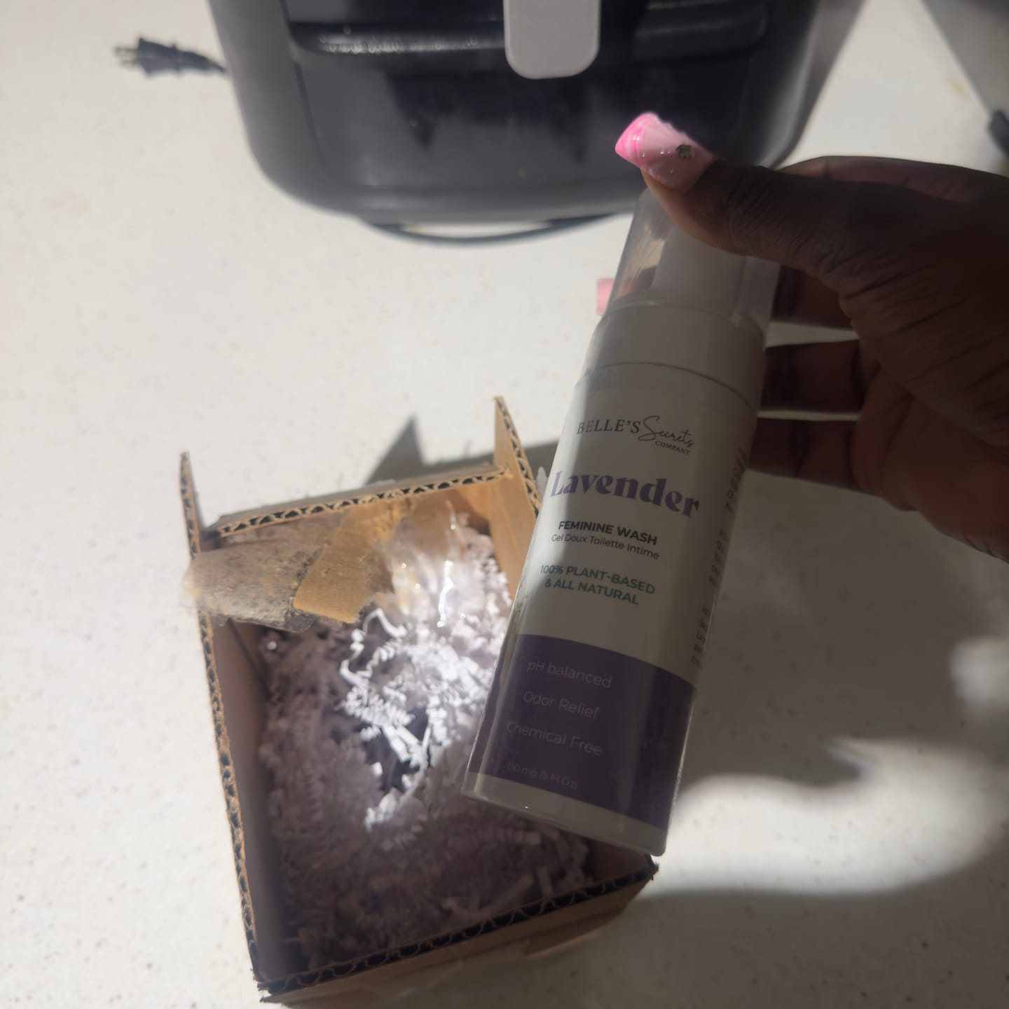 Customer photo review of Belle's Skin Body Oil