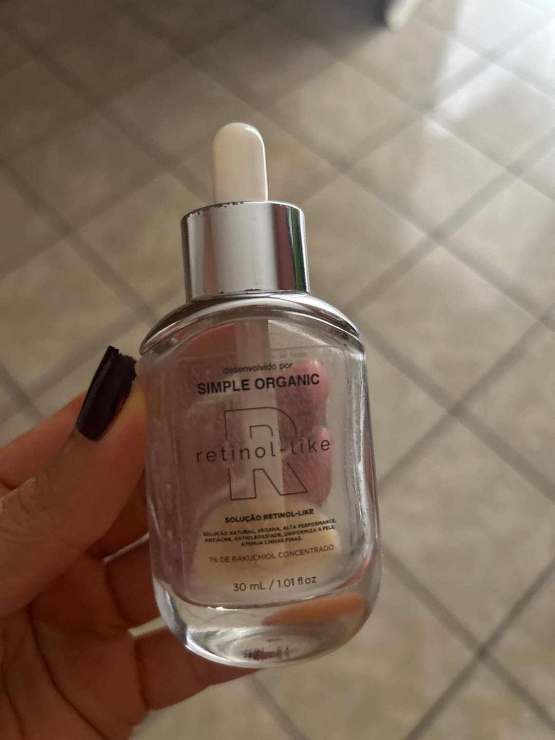 Customer photo review of Solução Retinol-Like