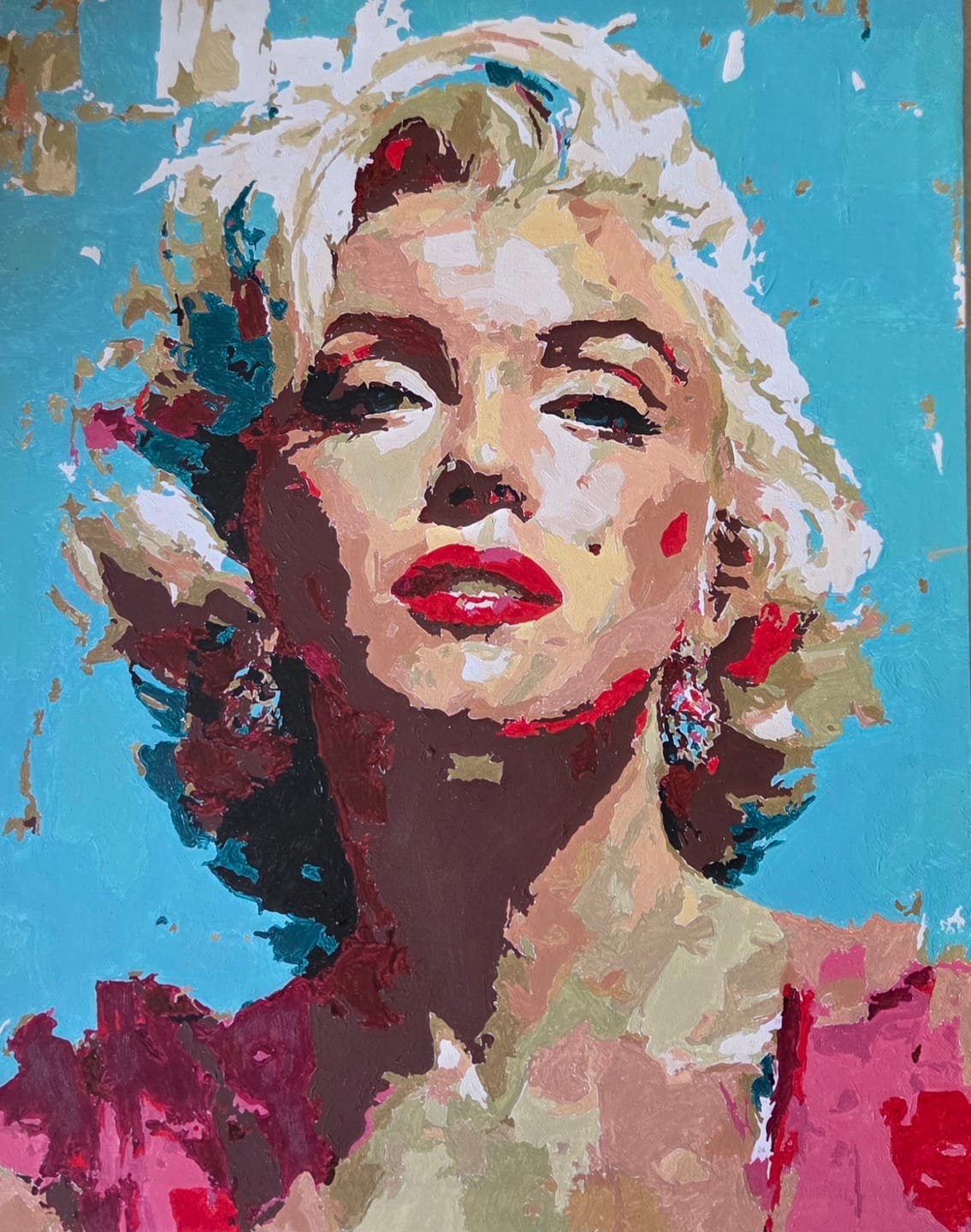 Customer photo review of Malen nach Zahlen - Ausdrucksstarke Marilyn
