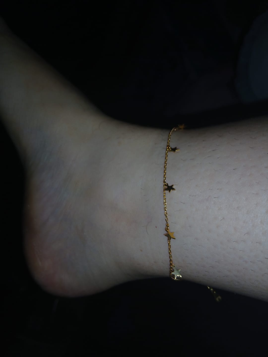 Customer photo review of Tobillera Lluvia Estrellada