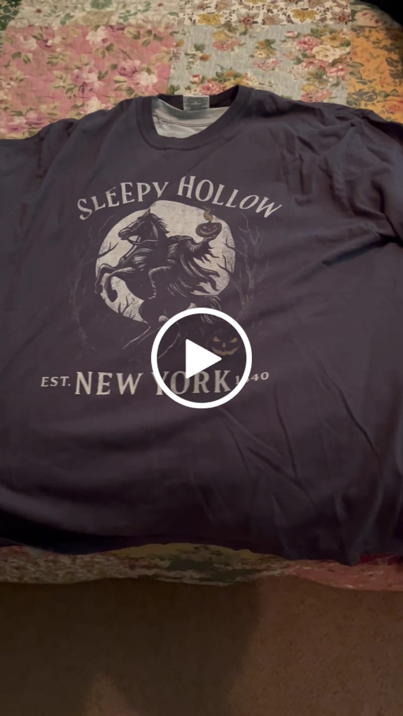 Customer video review of Sleepy Hollow New York Dark T-Shirt