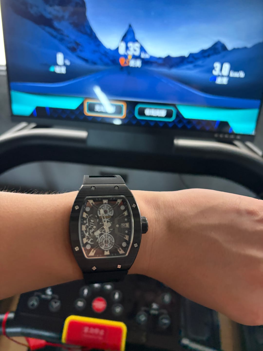 Customer photo review of Mecha Primus - Full Skeleton Automatic Mechanical 8215 Men’s Sport Watch
