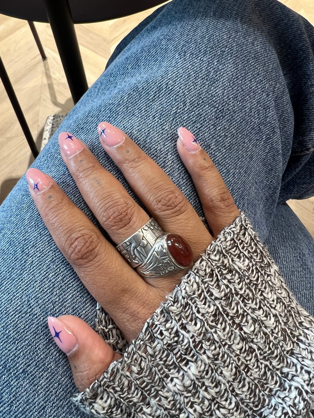 Customer photo review of The "Farewell Kiss" Ring | Oxidized 925 Sterling Silver or Stainless Steel