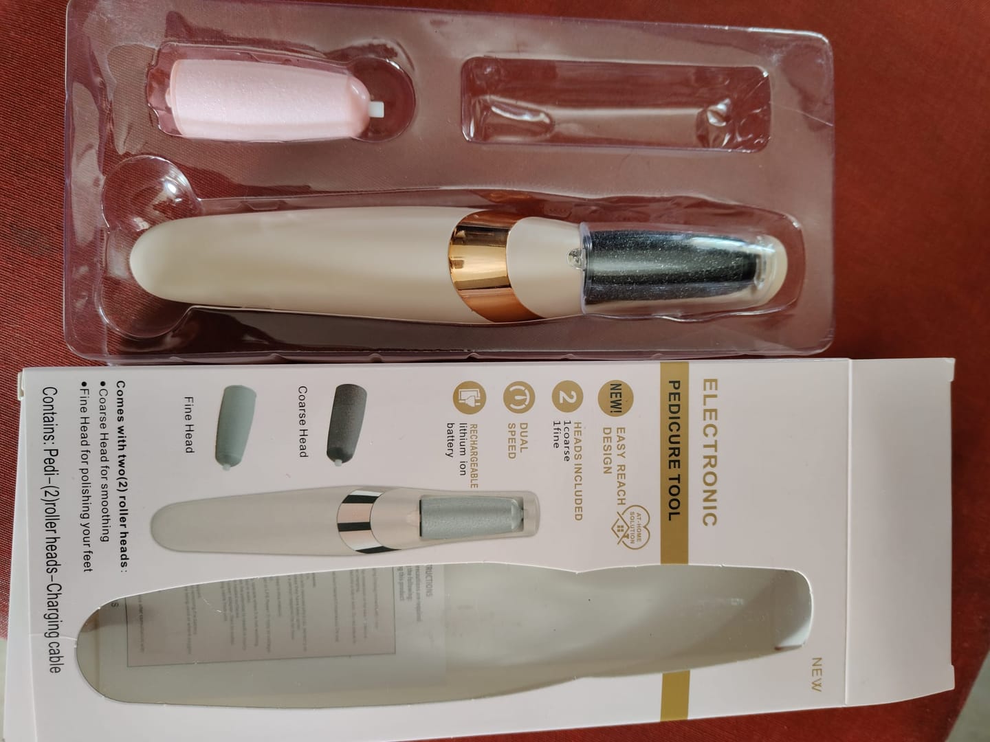 Customer photo review of Lima de Pies Eléctrica — Pedicura Profesional en Casa