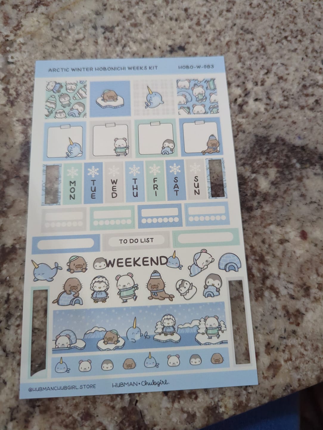 Customer photo review of Arctic Winter Theme Hobonichi Weeks Kit