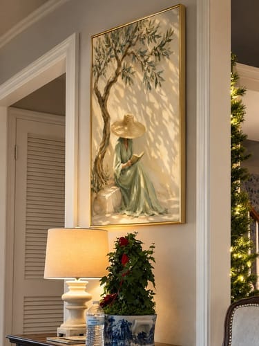 Customer photo review of Expressive Contemporary Art｜Under the Olive Shade