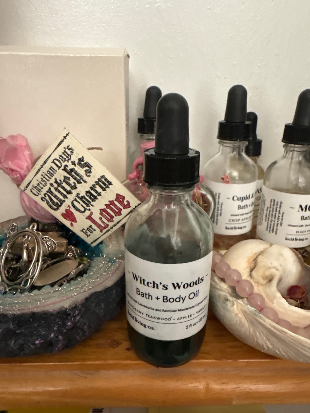 Customer photo review of Witch's Woods Bath & Body Oil