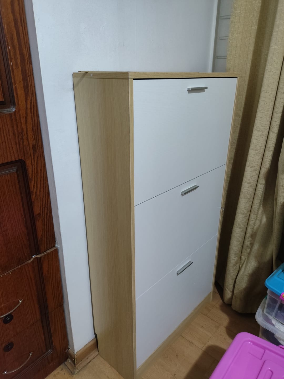 Customer photo review of Zapatero Mueble Organizador 3 niveles compacta para 18 Pares