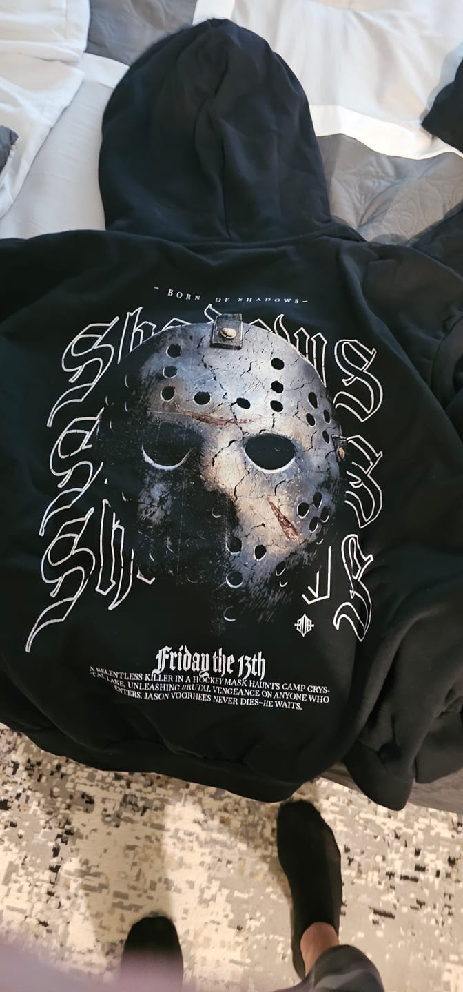 Customer photo review of Halloween 'Friday The 13th' Oversized Hoodie
