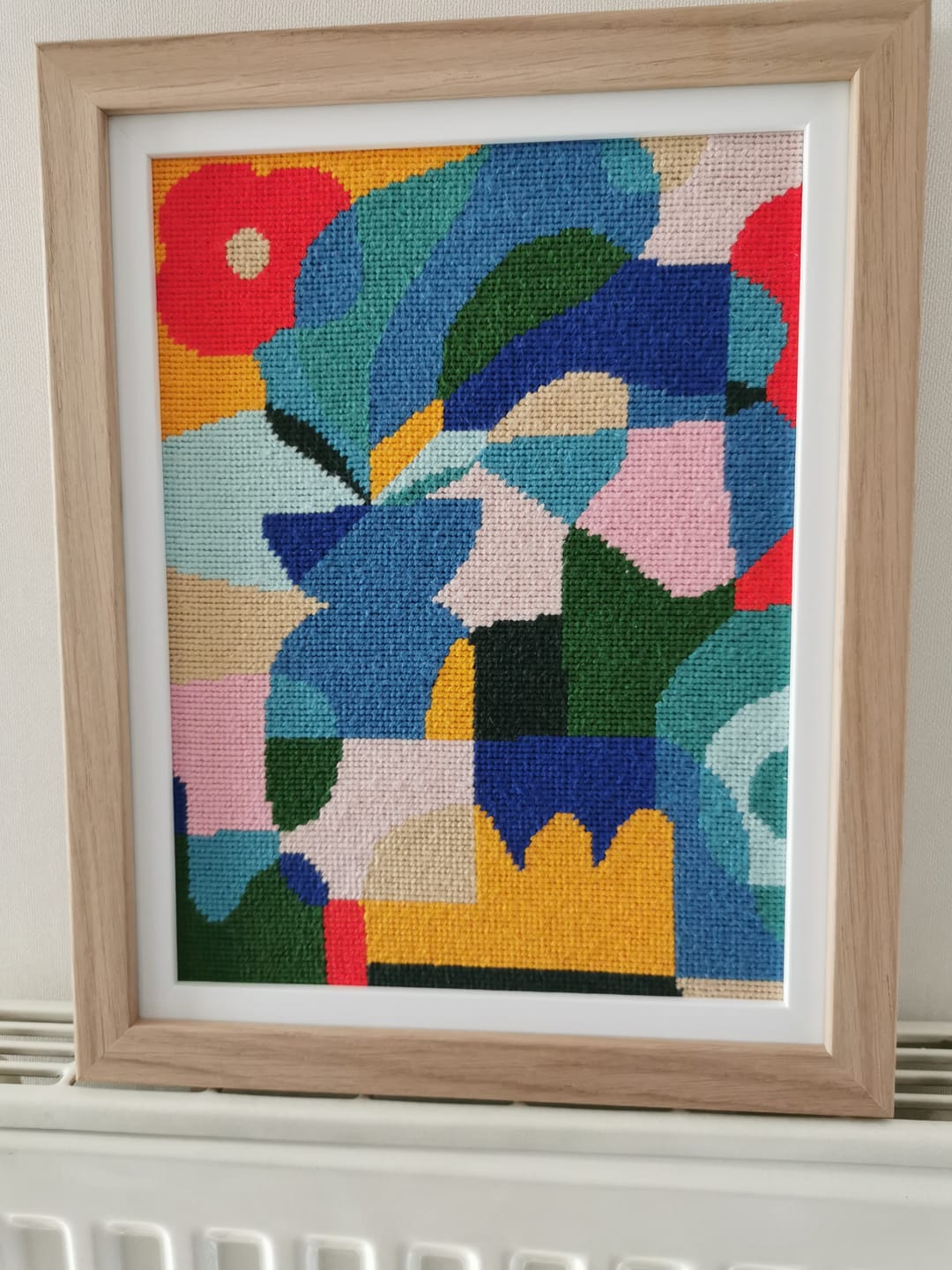 Customer photo review of Red Poppy Needlepoint Kit