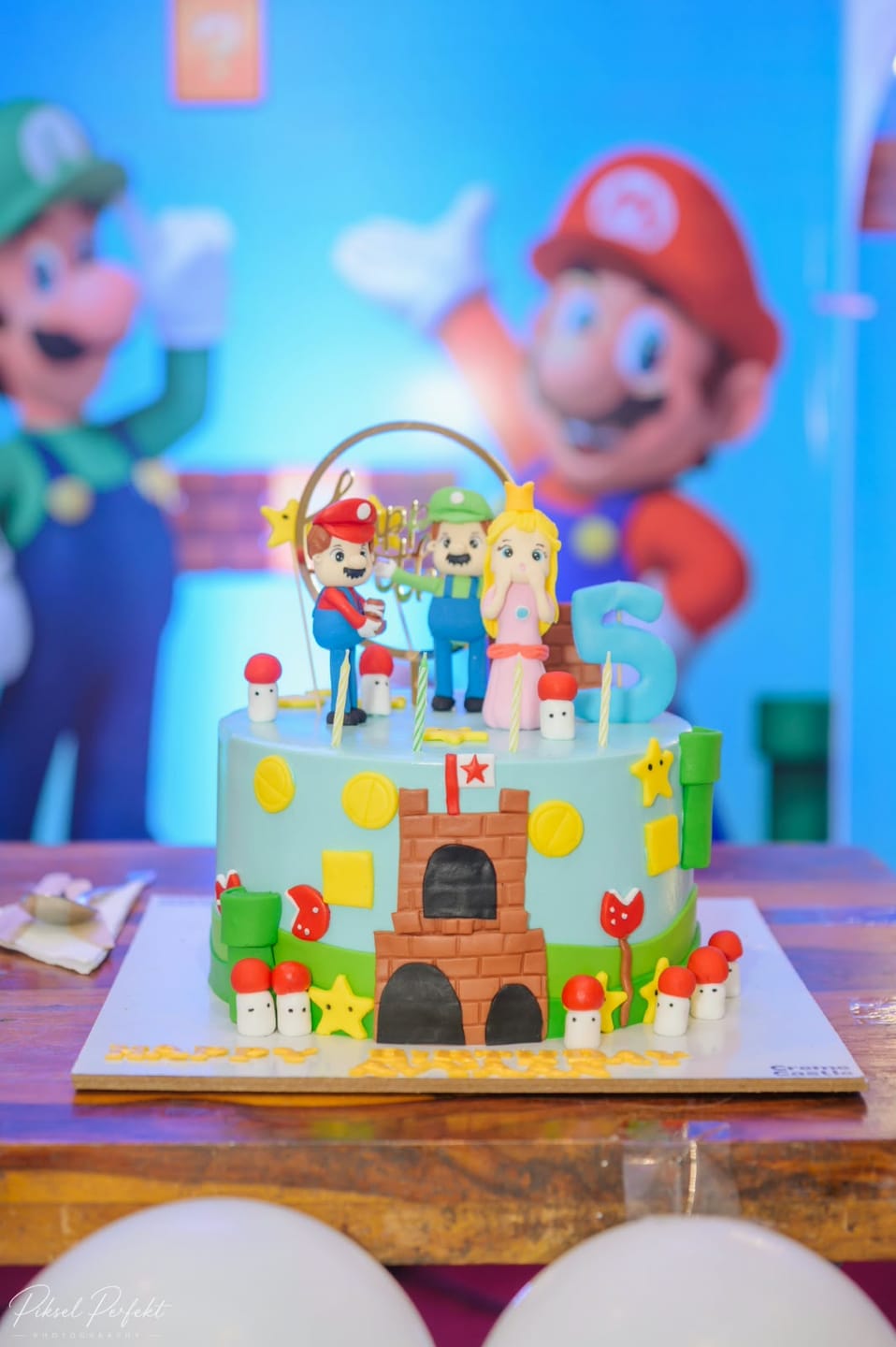 Customer photo review of Super Mario Adventure Cake