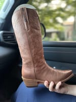 Customer photo review of Marlowe | Buckle Western Ankle Boot