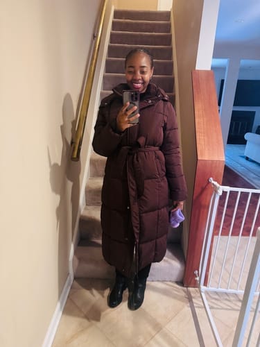 Customer photo review of Hooded Puffer