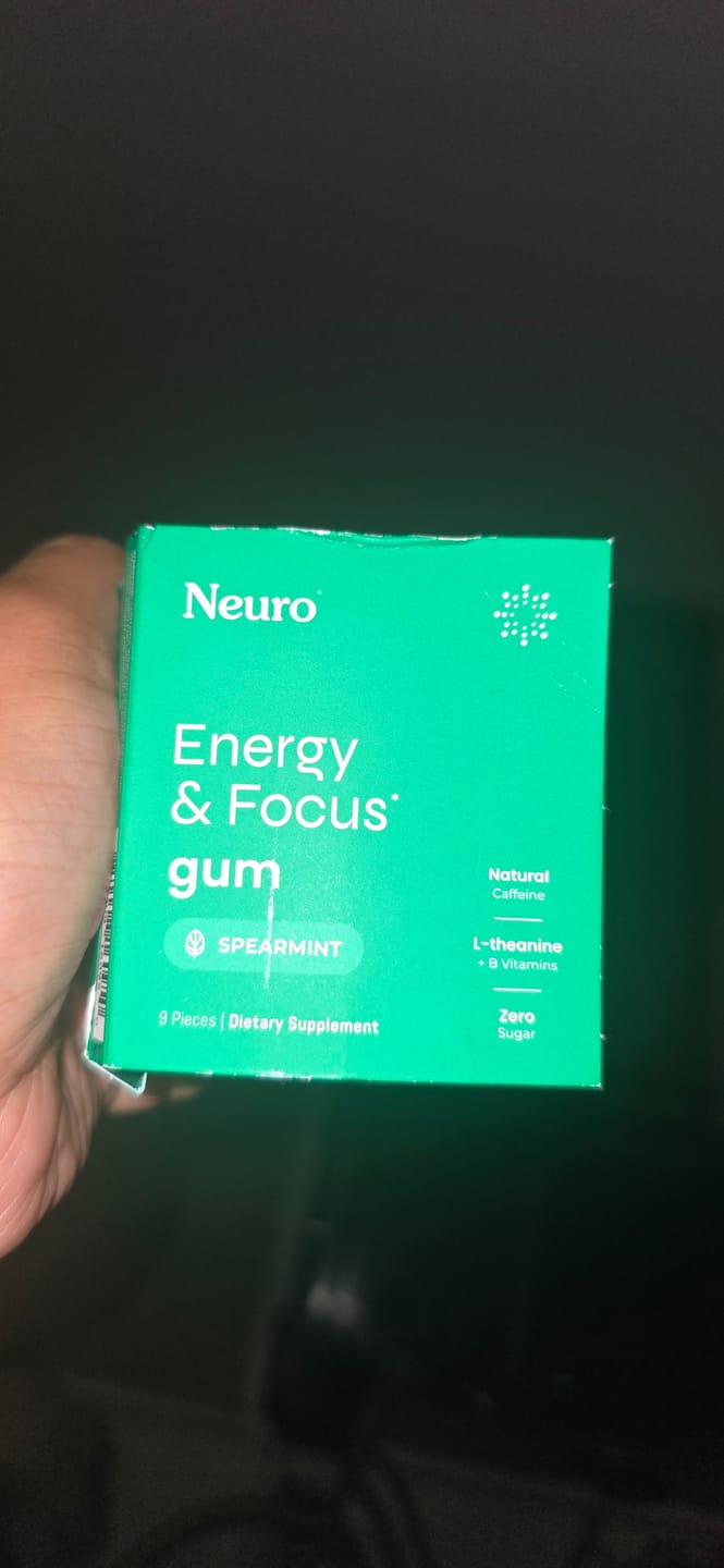 Customer photo review of Energy & Focus Gum
