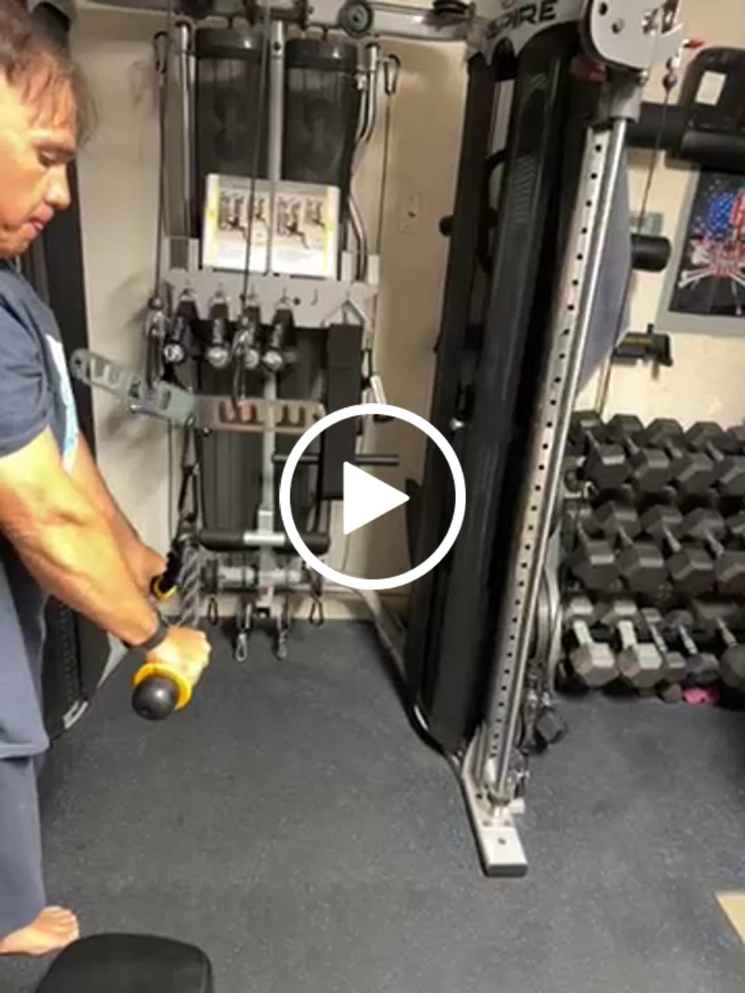 Customer video review of ANDREONI ULTRA SOFT SILICONE GRIPS FOR ROPE ATTACHMENTS -  Added comfort and performance during rope-based exercises.