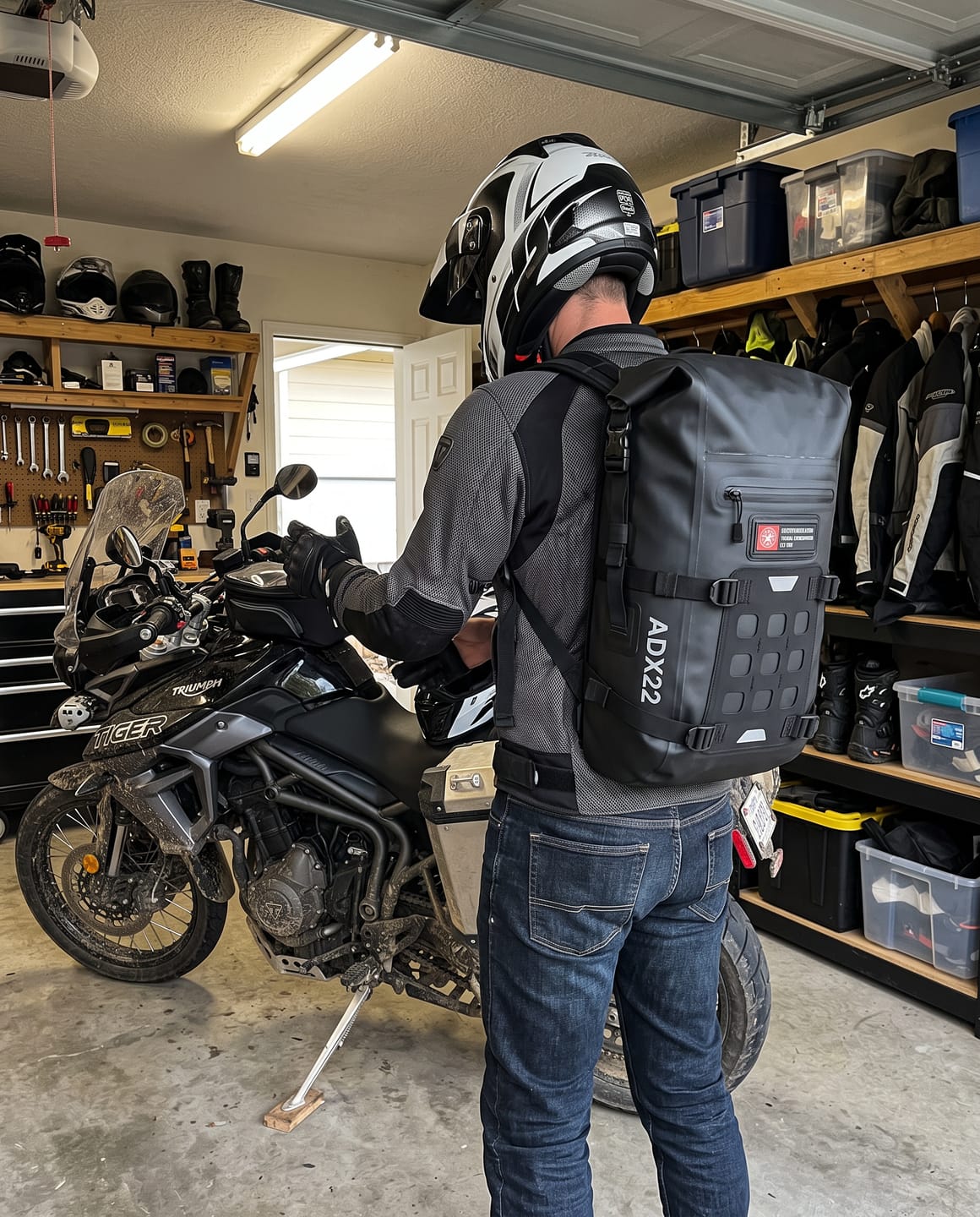 Customer photo review of 22L - Explorer Adventure Touring Backpack