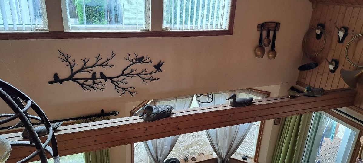 Customer photo review of Décoration murale en métal moderne - Oiseaux sur branche (V.02)