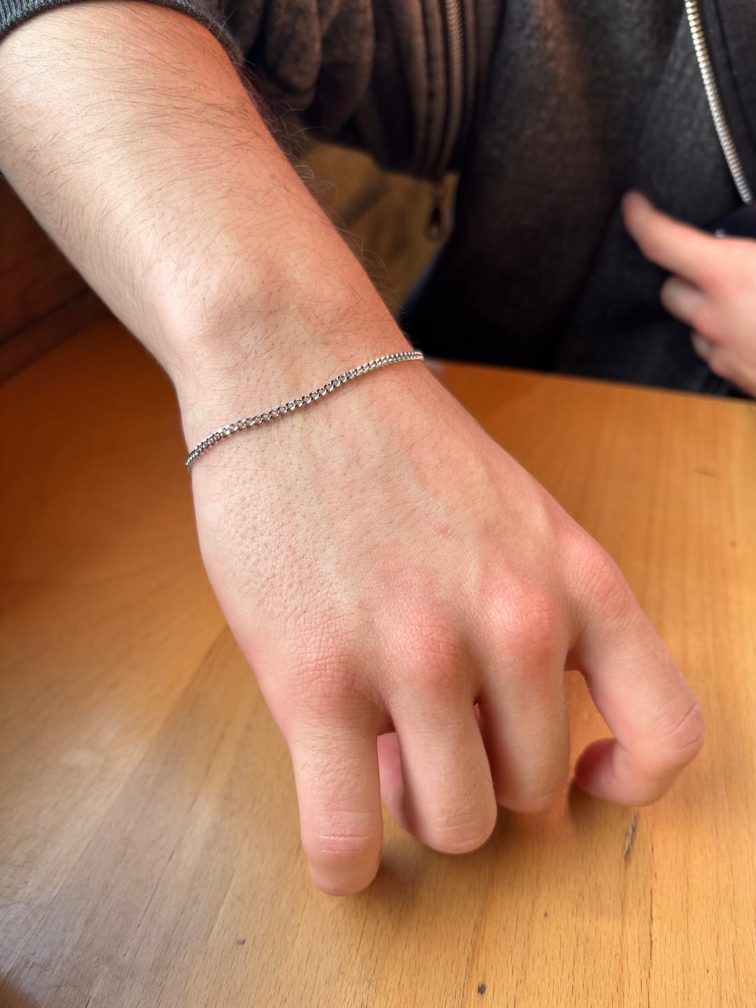 Customer photo review of Pulsera Minimal Cuban 2mm