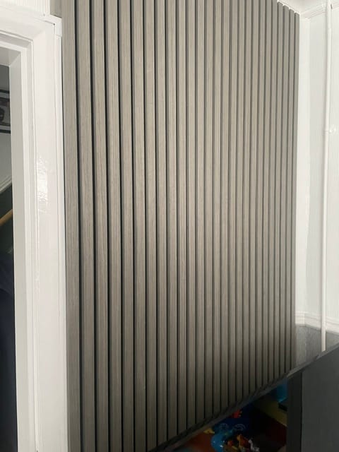 Customer photo review of Grey Oak Acoustic Wall Panel