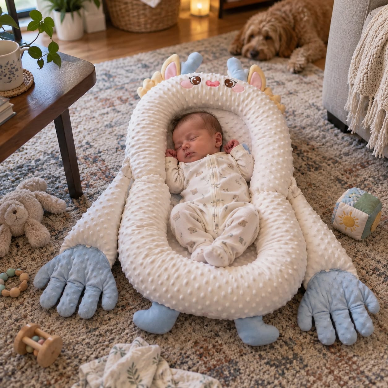Customer photo review of HuggyNest Cozy Hug Pillow