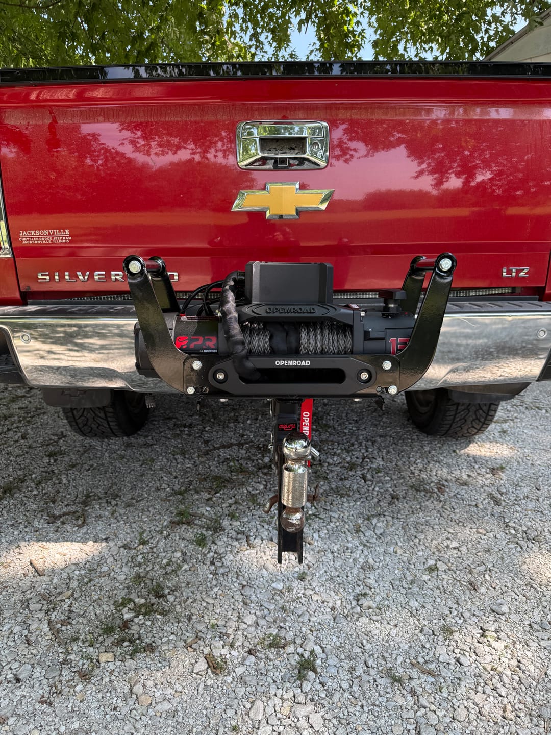 Customer photo review of OPENROAD 13,500lbs electric winch with Synthetic Rope - Panther Series 3S