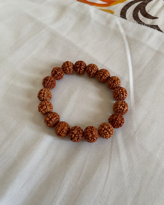 Customer photo review of 5 Mukhi Rudraksha Bracelet