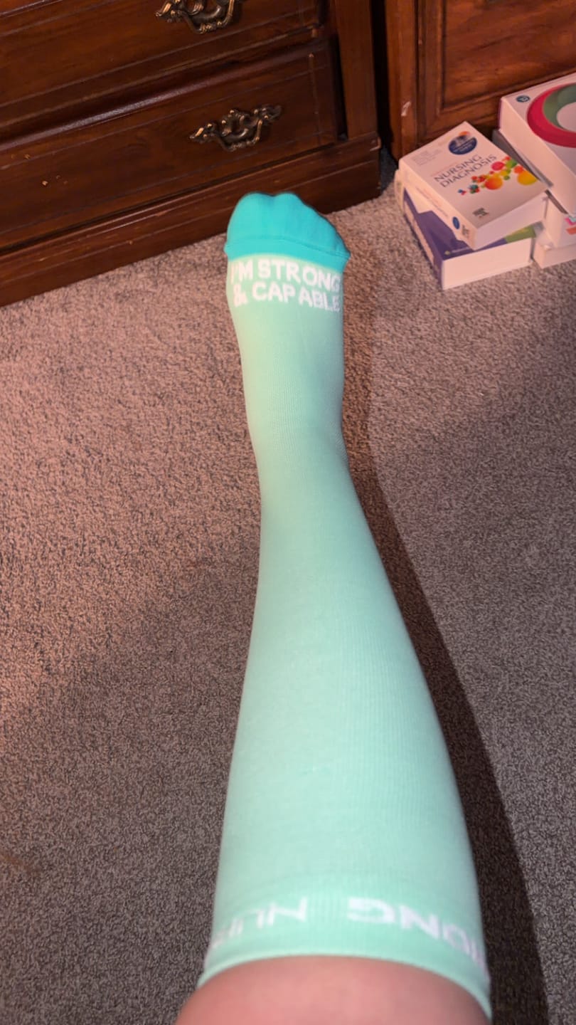 Customer photo review of NurseStrong Performance Compression Socks