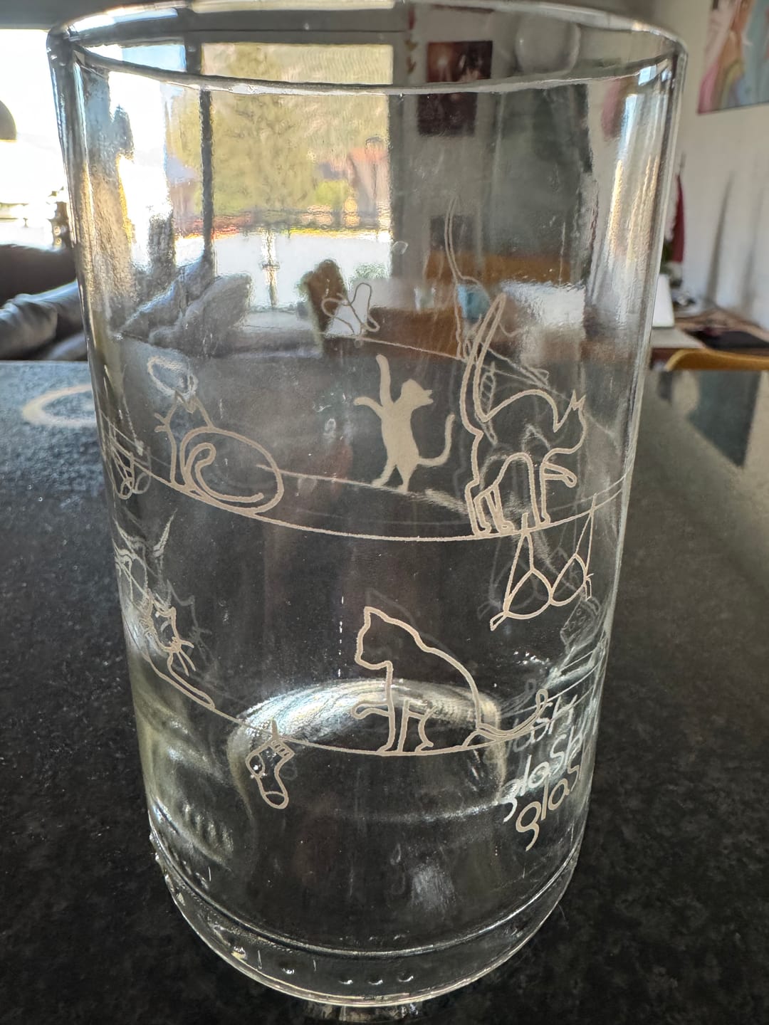 Customer photo review of Les chats - Set de 2 verres recyclés