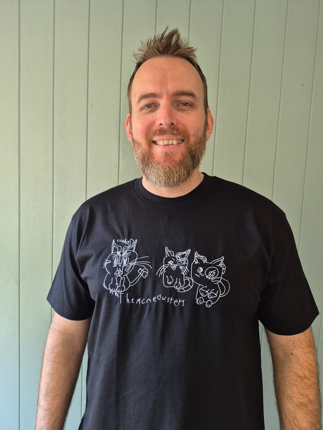 Customer photo review of CUSTOM Men's Kid's Drawing T-shirt